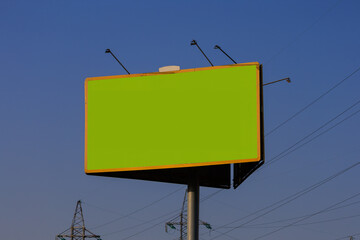 Background for design, billboards on city streets and along roads