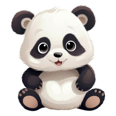 Naklejka premium PNG Baby panda animal mammal bear.