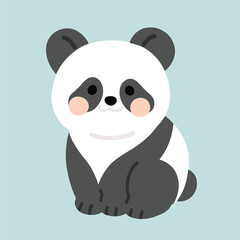 Simple and adorable Panda illustration