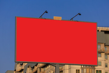 Background for design, billboards on city streets and along roads