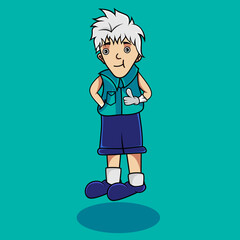 animated work of men who are stylish to look cool