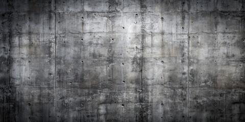Fototapeta premium A weathered concrete wall with a subtle spotlight effect showcasing its imperfections and natural texture