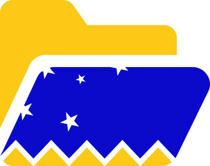 Folder Shape Of Chilean Antarctic Territory Flag