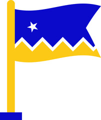 Chilean Antarctic Territory Flag Crisp Flown