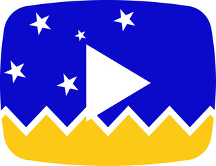 Chilean Antarctic Territory Flag on video player icon