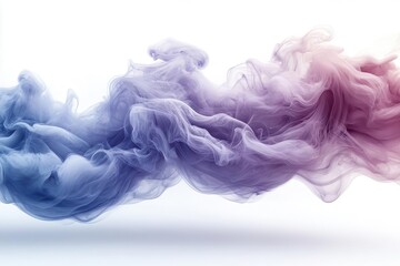 white and purple smoke clouds isolated on a clean background creating an ethereal and dramatic effect perfect for creative and artistic interpretations