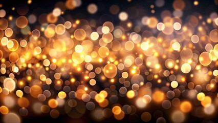 Soft and seamless bokeh lights on dark background