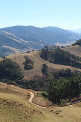 paisagens do distrito de beleza, em cristina, minas gerais 