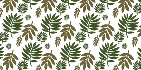 Vector seamless pattern with leaves. Abstract background for wallpaper, wrapping
