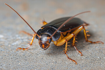 Fototapeta premium Australian cockroach crawling on the ground