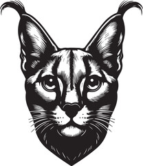 Carcal cat vector