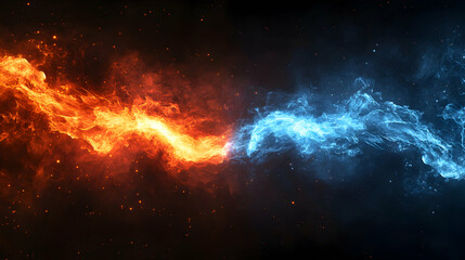 Fototapeta premium fire in the night