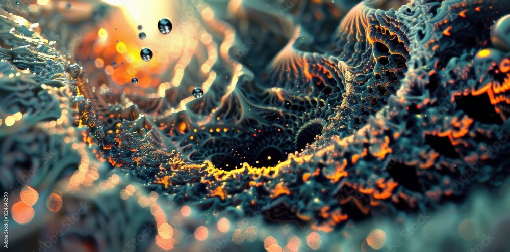 Poster intricate patterns in high definition. wallpaper design with detailed textures and patterns