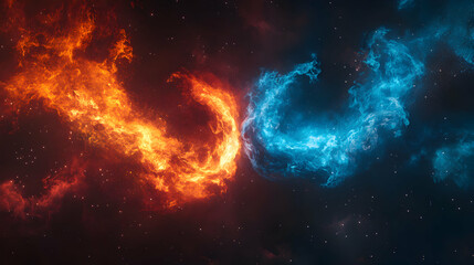 Obraz premium fire in the night