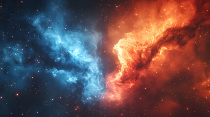 Fototapeta premium fire in space