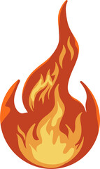 illustration of a fire