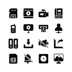 Get this amazing network and communication icons set in modern style