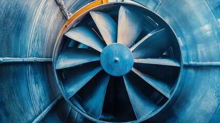 Grain dryer ventilation fan.