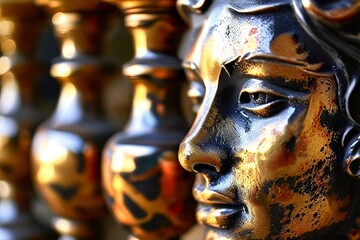 Obraz premium decor delight a close up of a decorative item such as a vase or