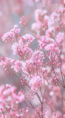 Serene Pink Elegance. Delicate and Detailed Pink Wallpaper