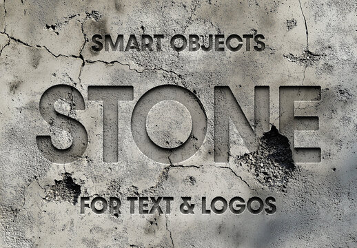 Smashed Stone Text And Logo Effect With Generative AI