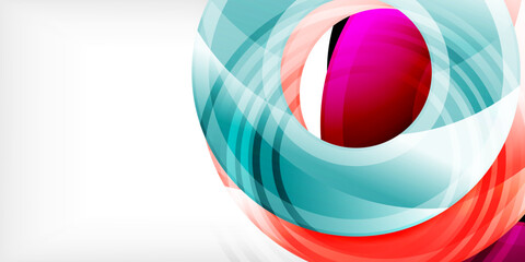 Obraz premium Circles, round elements, ring shapes premium background. Vector Illustration For Wallpaper, Banner, Background, Card, Book Illustration, landing page