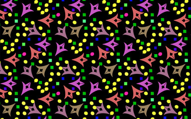 Seamless vector pattern. Background texture in geometric ornamental style.
