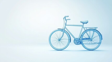 Minimalist Bicycle in Blue