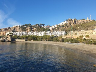 Obraz premium Beach Marina del Este at La Herradura in Spain