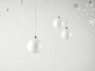 a christmas decoration with snowflakes and snowflakes on the wall