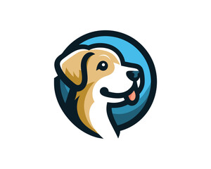 Dog logo design icon vector illustration