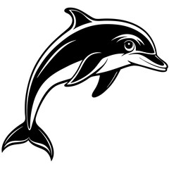 Obraz premium dolphin isolated on white background