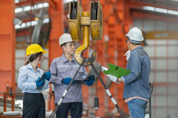 Team Safety Inspection at Metal Factory