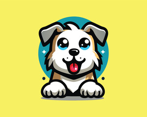 Dog logo design icon vector illustration