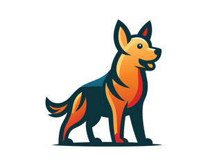 Obraz premium Dog logo design icon vector illustration