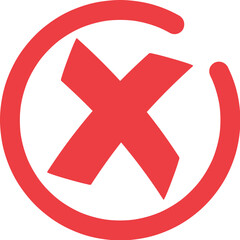 Fototapeta premium Cross Mark Icon