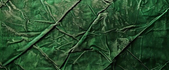 Vibrant green background with a darker medieval texture for design and mockup. Velvet green background