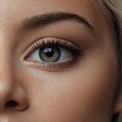 Obraz premium Close-up of a woman’s eye