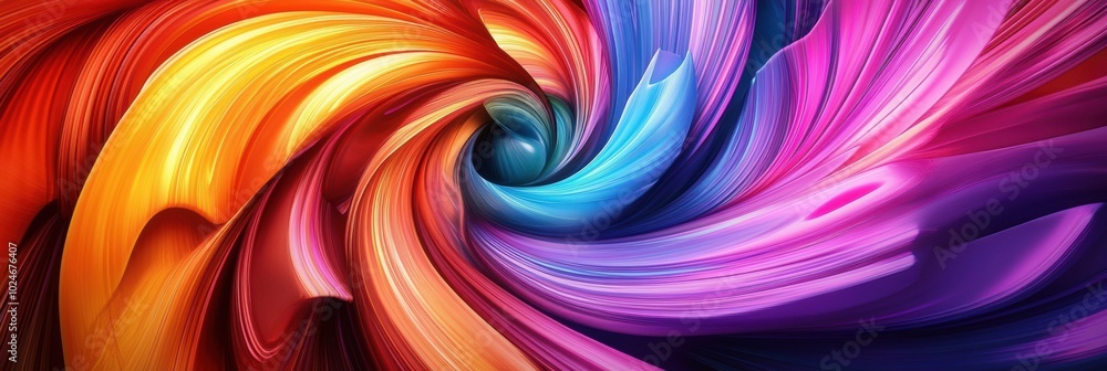 Poster neon vortex, a dynamic blend of swirling neon colors creating mesmerizing patterns, an explosion of 