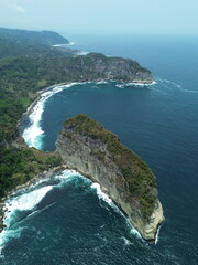 Majestic Coastal Cliffs with Lush Greenery and Blue Ocean