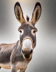Generated imageClose-Up Portrait of a Donkey