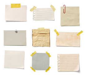 note paper piece label vintage grunge tape label ripped tag message adhesive tape push pin...