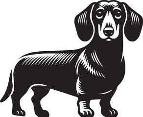 Dachshund dog cute vector