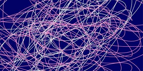 Colored tangled pattern. Abstract chaotic texture. Background with lines and waves. Art creation