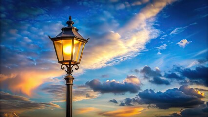 Street lamp overlooking the sky