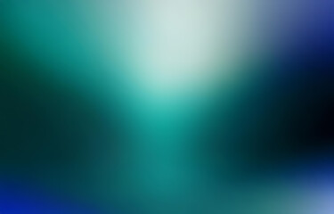 Obraz premium An abstract design with blurred lines and a gradient of blue, teal, and white.