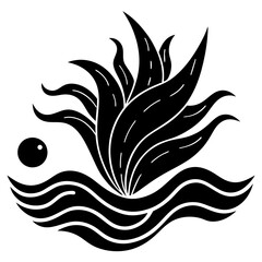 The waves of the ocean