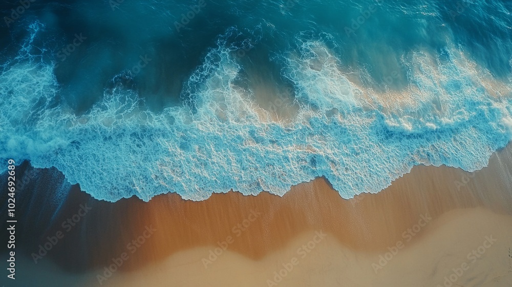 Poster the ocean is calm and the waves are small