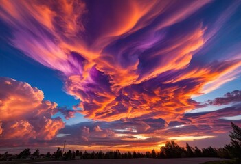 captivating variations cloud patterns colors expansive dynamic skies vivid atmospheric elements, aerial, atmosphere, bright, dramatic, evening, expanse