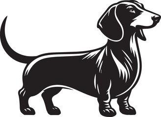 Dachshund dog cute vector